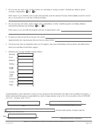 Form CV-60 Request to Proceed in Forma Pauperis With Declaration in Support - California, Page 2