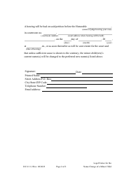 Form DC6:11.2 Legal Notice for Name Change of a Minor Child - Nebraska, Page 2