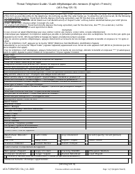 AE Form 525-13A Threat Telephone Guide (English/Italian/French/German/Polish)