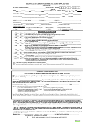 South Dakota Driver License/I.d. Card Application - South Dakota