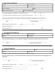 Restricted Work/School Permit Application - South Dakota, Page 3