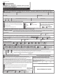 Document preview: Form DL-80CD Commercial Driver's License Application to Duplicate/Correct - Pennsylvania