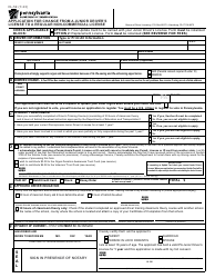 Document preview: Form DL-59 Application for Change From a Junior Driver's License to a Regular Non-commercial License - Pennsylvania