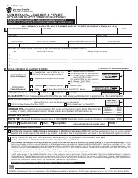 Document preview: Form DL-31CD Commercial Learner's Permit - Application to Apply for an Initial/Upgrade - Pennsylvania