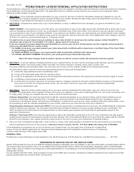 Form DL-143PL Probationary License (Pl) Renewal Application - Pennsylvania, Page 2