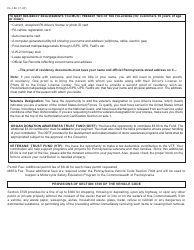 Form DL-180 Non-commercial Learner&#039;s Permit Application - Pennsylvania, Page 3