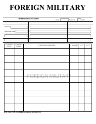 AFSC Form 959C Foreign Military - Work Control Document, Page 2