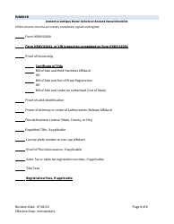 Form TL-72 Motor Vehicle Procedure Manual - Title and Lien - Ancient or Antique Motor Vehicles or Antique Vessels - Florida, Page 8