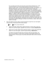 Form MGCB-RAL-4059 Application for Race Meet License - Michigan, Page 5