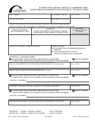 Document preview: Form DOC13-472ES Patient-Paid Durable Medical Equipment (Dme) - Washington (English/Spanish)