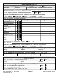 Form DOC20-155 Intake/Pre-sentence Report Information Sheet - Washington, Page 4