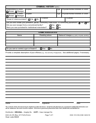 Form DOC20-155 Intake/Pre-sentence Report Information Sheet - Washington, Page 7