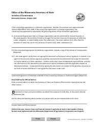Articles of Conversion Under Chapter 322c - Minnesota, Page 2