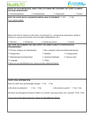 Recovery Homes Referral Form - Prince Edward Island, Canada, Page 2