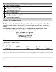 Early Childhood Educator Certification Application Form - Prince Edward Island, Canada, Page 2