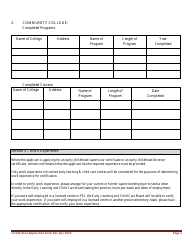 Early Childhood Educator Certification Application Form - Prince Edward Island, Canada, Page 3