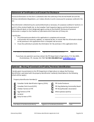Pei Livestock and Poultry Premises Identification Application - Prince Edward Island, Canada, Page 3