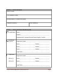 Early Learning and Child Care Licence Renewal Application Form - Prince Edward Island, Canada, Page 2
