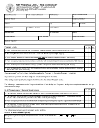 Document preview: Form SFN60326 RMP Program Level 1 and 2 Checklist - North Dakota