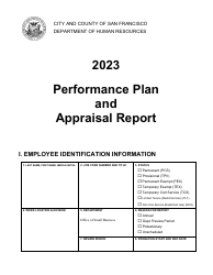 Document preview: Performance Plan and Appraisal Report - City and County of San Francisco, California, 2023
