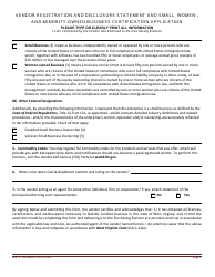 Form WV-1 Vendor Registration and Disclosure Statement and Small, Women-, and Minority-Owned Business Certification Application - West Virginia, Page 4
