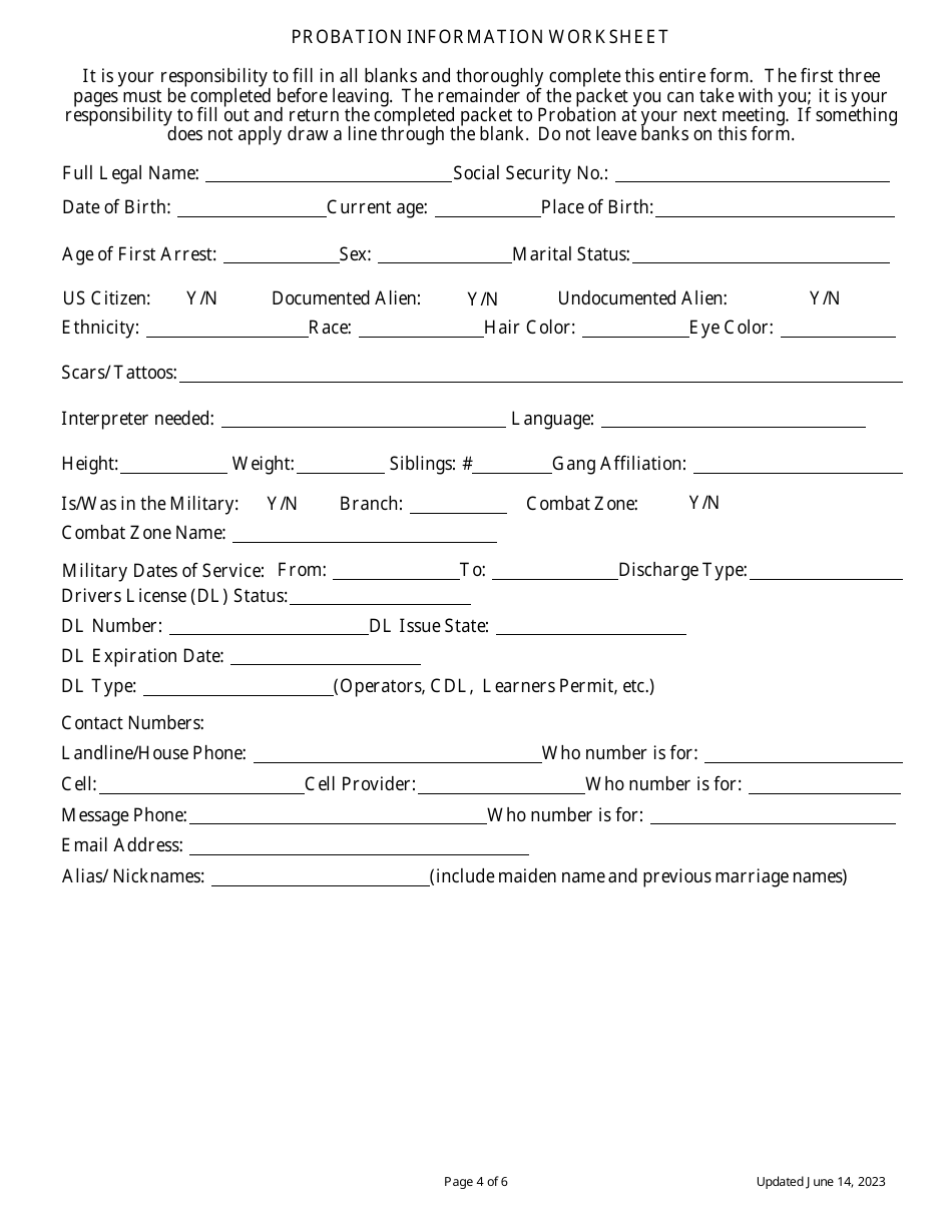 Screening Application - Nebraska, Page 4