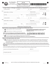 Form CD-100 Meals &amp; Rentals Request to Update or Change License - New Hampshire, Page 2