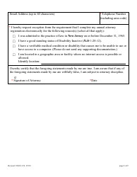 Form 11933 Request for Exception From Electronic Attorney Registration and Payment - New Jersey, Page 2