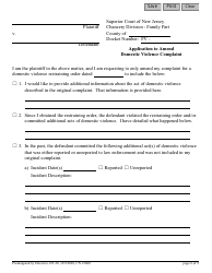 Form 12600 Application to Amend Domestic Violence Complaint - New Jersey, Page 8