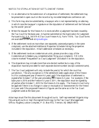 Form 10337 Civil Action - Stipulation of Settlement (Local Property Tax) - New Jersey, Page 5