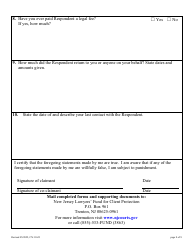 Form 11623 Statement of Claim - New Jersey, Page 8