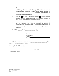 Affidavit in Support of Default - Child Support Modification - Petitioner - Wyoming, Page 2