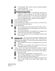Checklist for Packet 7 - Petitioner - Modification of Custody and Child Support - Wyoming, Page 3