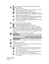 Checklist for Packet 7 - Petitioner - Modification of Custody and Child Support - Wyoming, Page 6