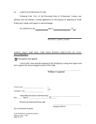 Order Modifying Custody and Support - Wyoming, Page 14