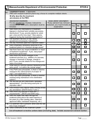 Form RTCR-2 Coliform Bacteria Level 2 Assessment Form - Massachusetts, Page 10