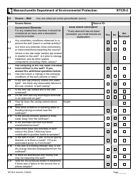 Form RTCR-2 Coliform Bacteria Level 2 Assessment Form - Massachusetts, Page 11