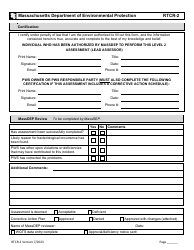 Form RTCR-2 Coliform Bacteria Level 2 Assessment Form - Massachusetts, Page 18