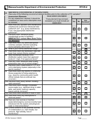 Form RTCR-2 Coliform Bacteria Level 2 Assessment Form - Massachusetts, Page 4