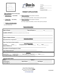 Sound (Noise) Permit Application - City of Davis, California, Page 4