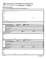 Document preview: Form UCC-3 AD (UMA-1-1.1) Financing Statement Amendment Addendum - Connecticut