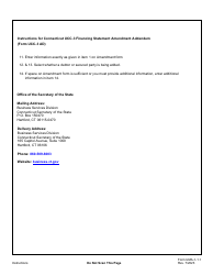 Form UCC-3 AD (UMA-1-1.1) Financing Statement Amendment Addendum - Connecticut, Page 3