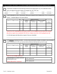 Form 5 Application for Kansas Substitute License - Kansas, Page 5