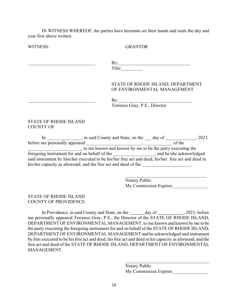 Conservation Easement - Rhode Island, Page 10