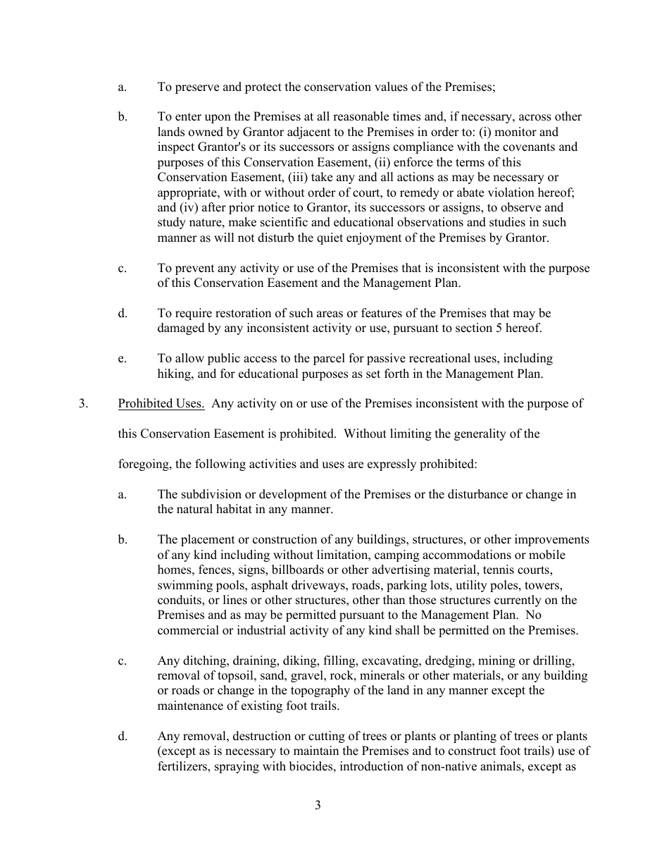 Conservation Easement - Rhode Island, Page 3