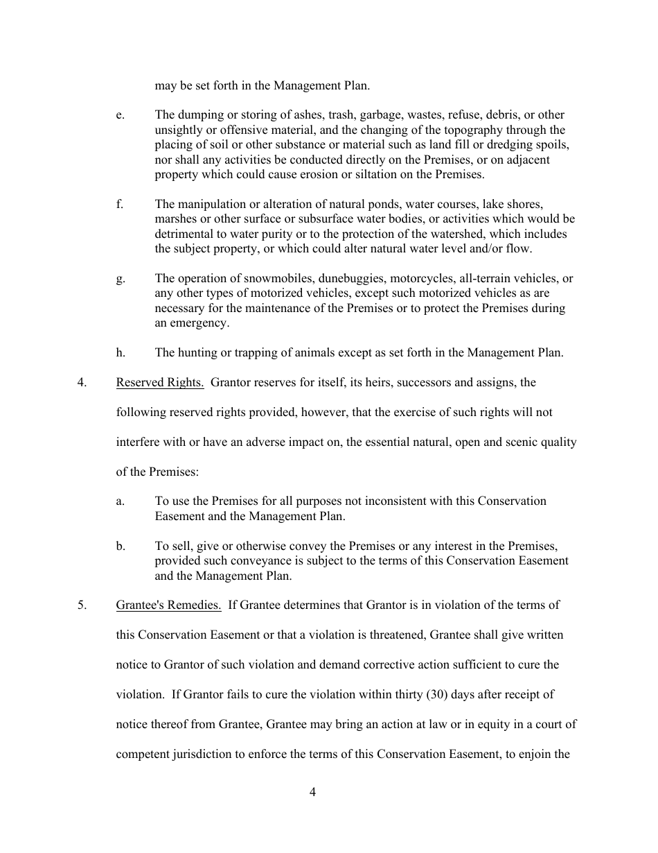 Conservation Easement - Rhode Island, Page 4