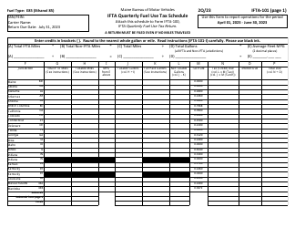 Form IFTA-100 Ifta Quarterly Fuel Use Tax Return - 2nd Quarter - Maine, Page 11