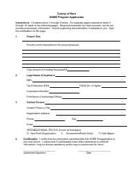 Notice of Funding Availability - Home Investment Partnerships (Home) Program - County of Kern, California, Page 2