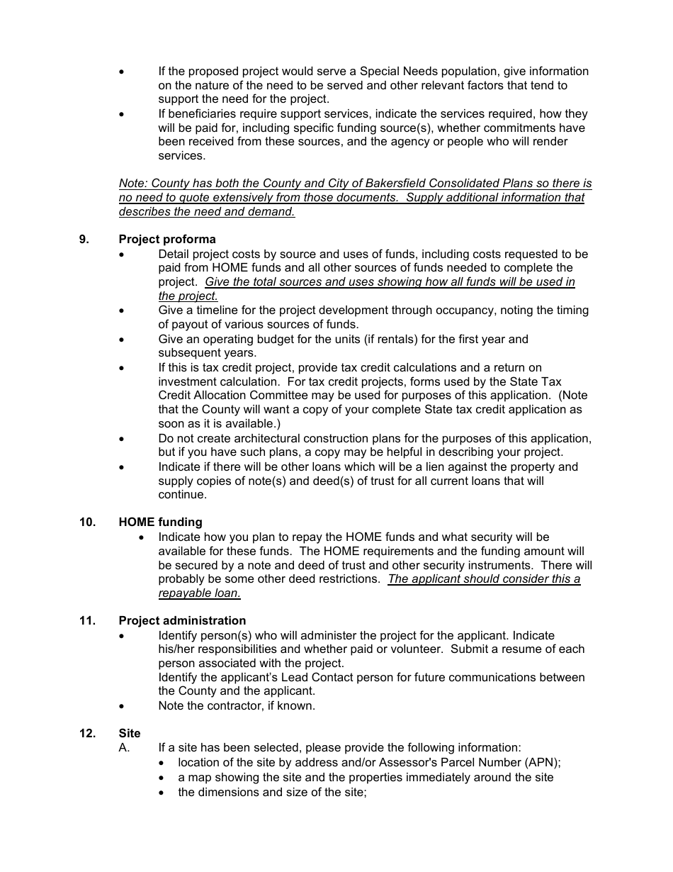 Notice of Funding Availability - Home Investment Partnerships (Home) Program - County of Kern, California, Page 4
