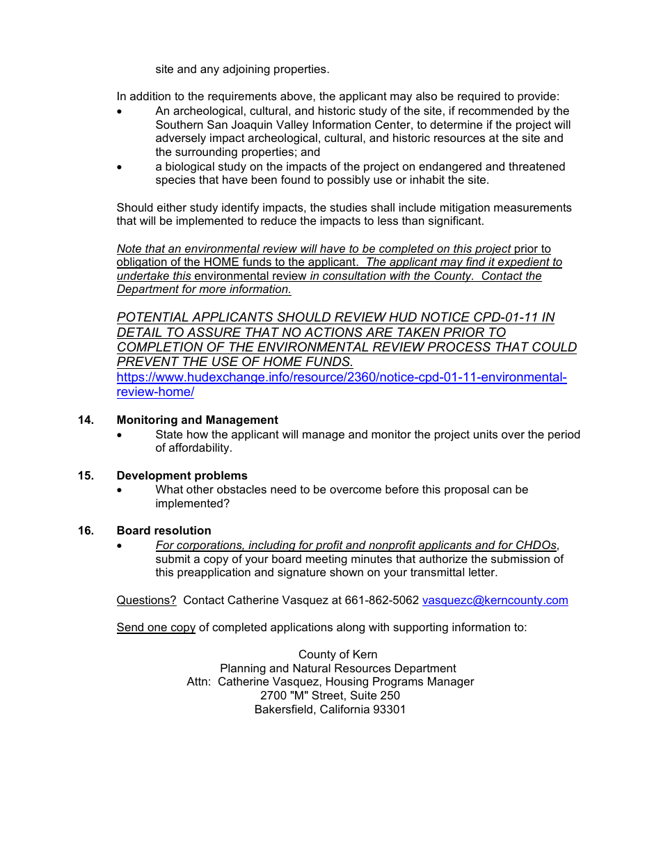 Notice of Funding Availability - Home Investment Partnerships (Home) Program - County of Kern, California, Page 6